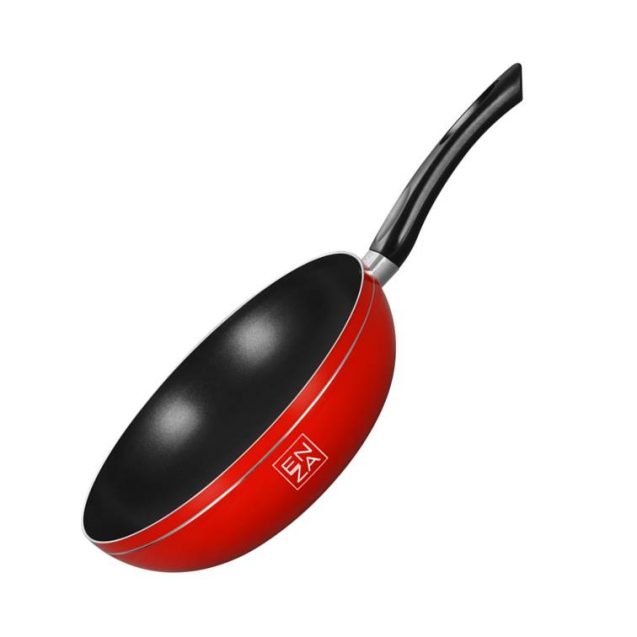 wok rojo 28cm enza tienda todo a 10