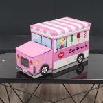 Puff plegable coche de helados para niños